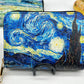 Retro Oil Painting Van Gogh Design High-Capacity Anti-Magnetic Multi-Card Cardholder
