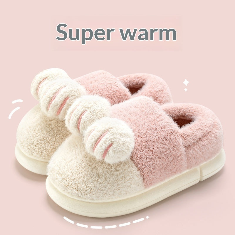 Cotton Slippers With Back Support Home