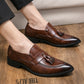Mens British-style Casual Fashionable Business Tassel Leather Shoes