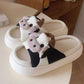 Cute Cow Linen Slippers For Women