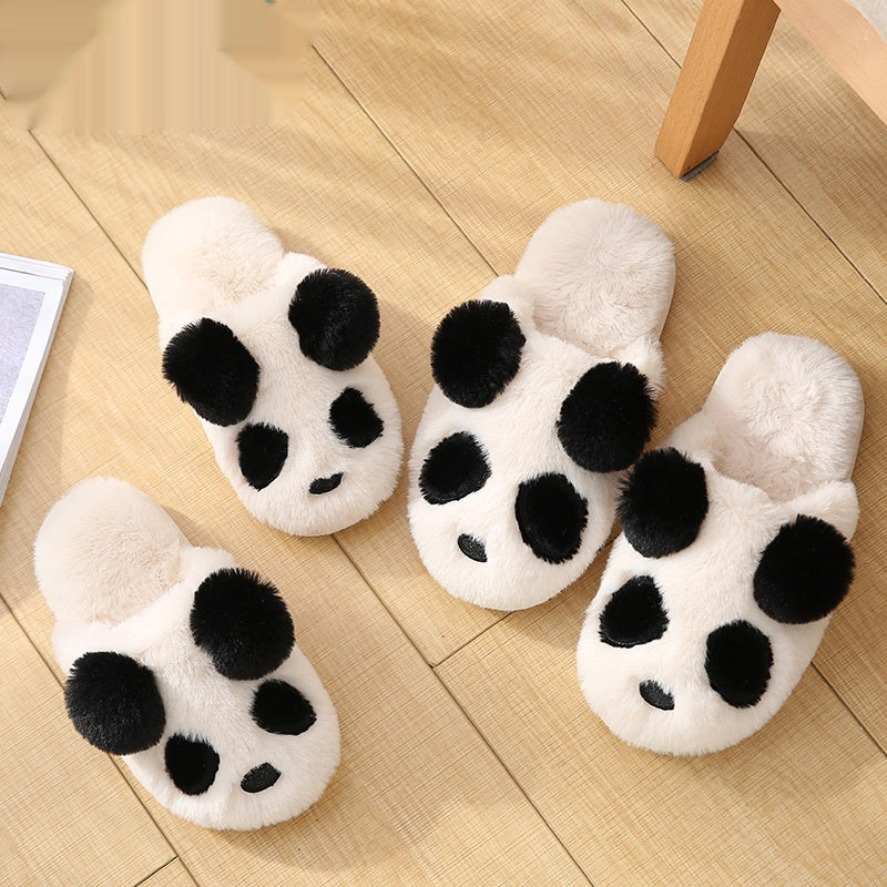 Cozy Indoor Floor Slippers With A Cute Cartoon Panda Design