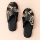 Women's Fashionable Non-slip Printed Fabric Slippers