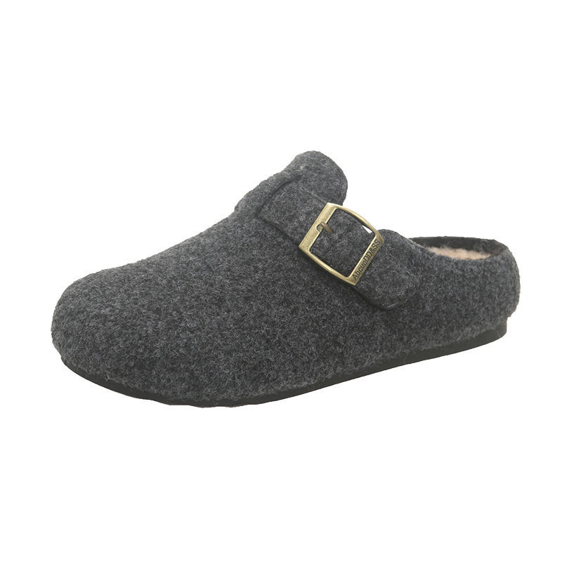 Womens Stylish Casual Wool And Cotton Slippers