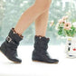 Womens Short Boots With A 3cm Hidden Heel In Plus Sizes