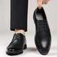 Leather Dress Shoes For Commuting With A Non-slip Round Toe