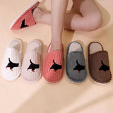 Cartoon Dog Pattern Women's Indoor Slippers Autumn Winter