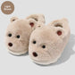 Cartoon Plush Warm Non-slip Thick-soled Cotton Slippers