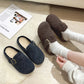 Womens Stylish Casual Wool And Cotton Slippers