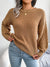 Casual Lantern Sleeve Knitted Sweater