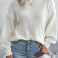 Casual Lantern Sleeve Knitted Sweater