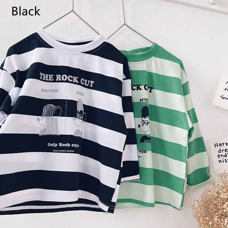 Boys Striped T-Shirt Thin Long Sleeve