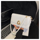 AutumnWinter Soft-Texture Retro Chic Large-Capacity Minimalist Small Square ShoulderCrossbody Bag