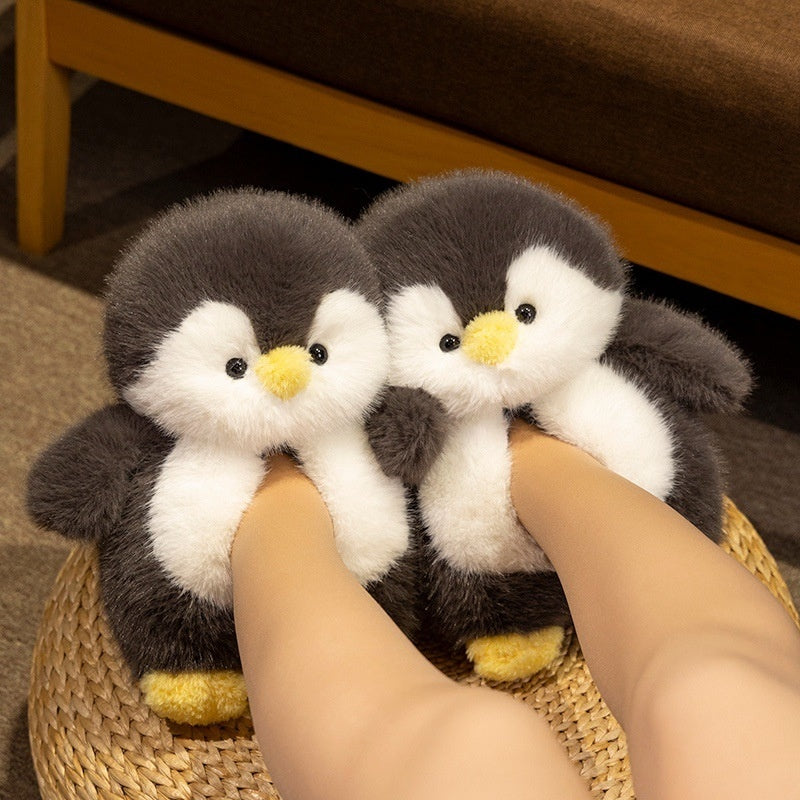 Fleece-lined Warm Slipper-style Cotton Plush Toys With Cotton Lining