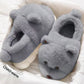 Cartoon Plush Warm Non-slip Thick-soled Cotton Slippers