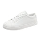 New Breathable Cowhide Flat-soled Trendy Versatile White Sneakers
