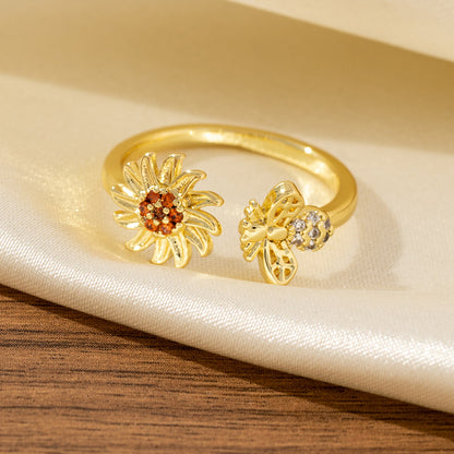 High-end Butterfly-shaped Open Adjustable Ring