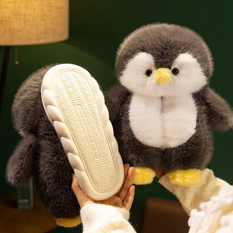Fleece-lined Warm Slipper-style Cotton Plush Toys With Cotton Lining
