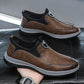 Mens Soft Leather Business-Casual British-Style Breathable Leather Shoes