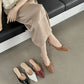 Womens Versatile Fashionable Low-Heel Bow Slippers