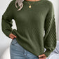 Casual Lantern Sleeve Knitted Sweater