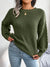 Casual Lantern Sleeve Knitted Sweater