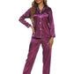 Pajamas Women's Long Sleeve Sleepwear Soft Button Loungewear Pjs Set Nightwear