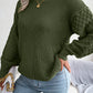 Casual Lantern Sleeve Knitted Sweater
