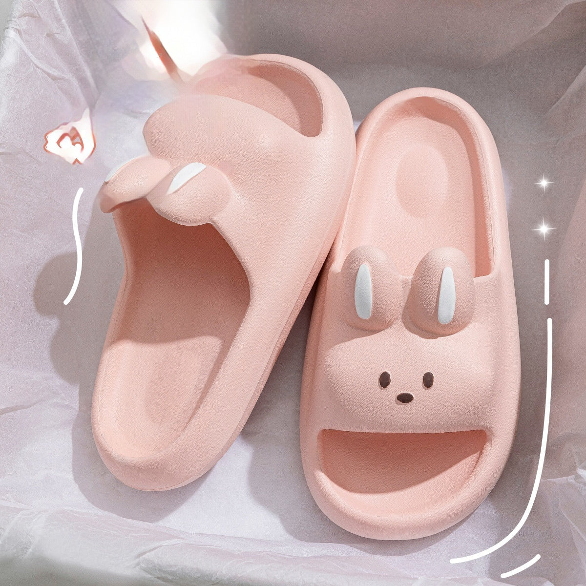 Non Slip Indoor Slippers For The Bathroom And Homesoft Cushioned Step On Stuff Feelfor Women